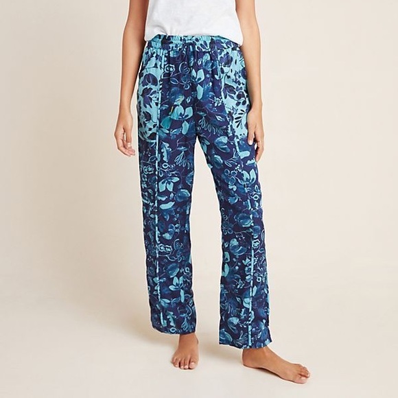 Anthropologie Blue Jamie Sleep Pants - Picture 1 of 4